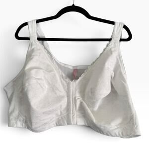 Comfort Choice Posture Bra Size 54DD White NWT Front Closure Supportive
